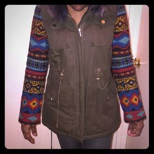 Tribal Print winter or spring jacket